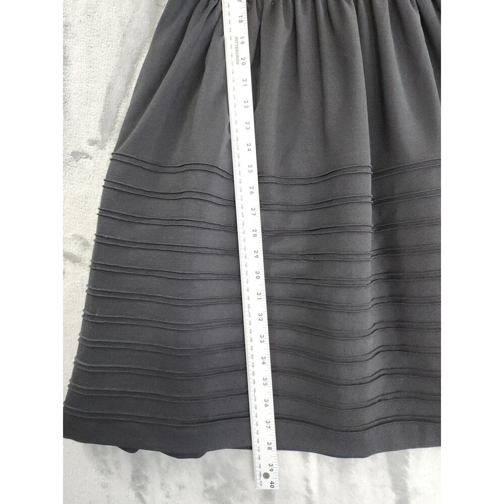 Betsey Johnson Sleeveless Collared Sheer‎ Midi Dress Size 10 Black White Party - Picture 9 of 10
